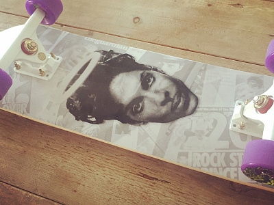 Skatepark Giveaway Completed art design gold prince purple skateboard skateboarddesign white