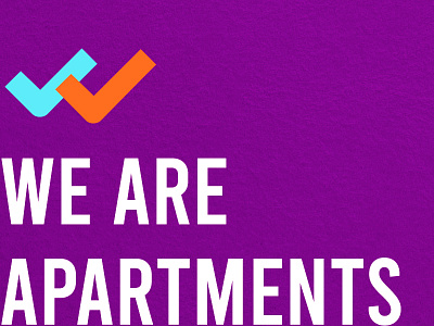 We Are Apartments - Branding branding branding design purple