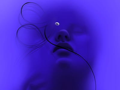 Inside the Void art digital art digital drawing illustration model procreate woman
