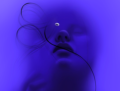 Inside the Void art digital art digital drawing illustration model procreate woman