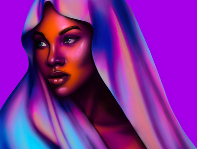 Mother of colour art digital art digital drawing illustration model procreate woman