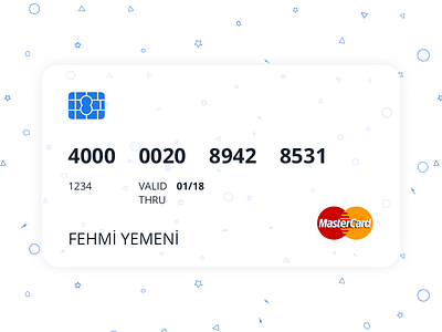 Credit card for mobile app