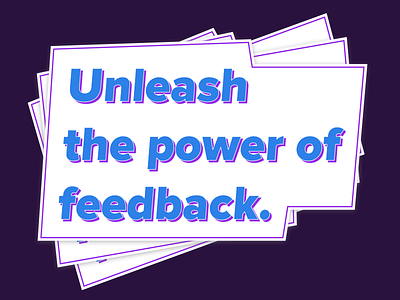 Unleash the power of feedback. Sticker - Pisano.co card feedback pisano pisanoco power sticker ticket unleash