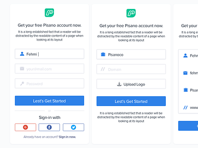 Pisano.co - Dashboard Sign in Page Mobile customer experience login mobile page password pisano pisanoco register sign in ui ux