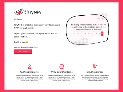 TinyNPS customer email feedback free nps pisano pisanoco tinynps tool