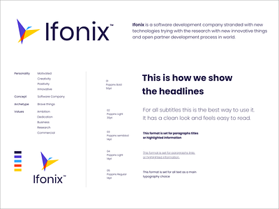 Ifonix Branding branding design graphic design illustration logo marketing typography