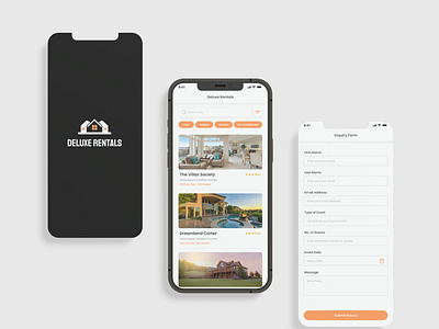 Delux Rentals admin panel branding design graphic design illustration logo mobile app ui ux vector