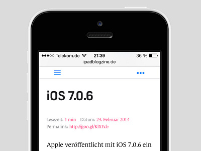 iPadblogzine — Feature blog ipad ui web