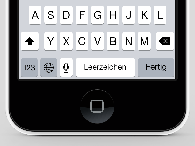 iOS 7 — the perfect keys io7 iphone ui ux