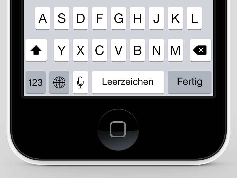 iOS 7 — the perfect keys