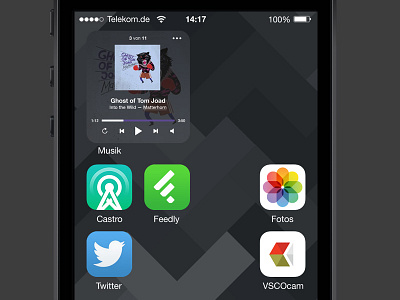 iOS 8 Homescreen Widgets apps homescreen ios iphone music widget