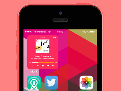 iOS 8 Homescreen Music Widgets apps homescreen ios8 iphone widget
