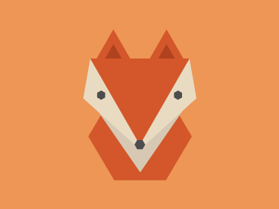 The Polygon Fox icon illustration illustrator pic profile