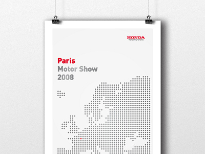 Press Information Cover — Paris Motor Show branding cover illustration press title