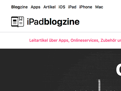 iPadblogzine System Font Logo