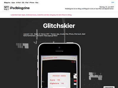 iPadblogzine Article Redesign