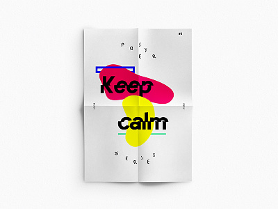 No. 3 poster series keep calm dina4 ikblue illu keep calm poster sketch typo