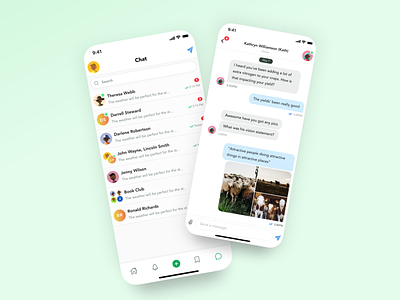 Chat UI chat ios messaging mobile ui ux