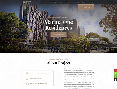 Website design for real estate clean corporate design flat landing realestate ui ux web webdesign