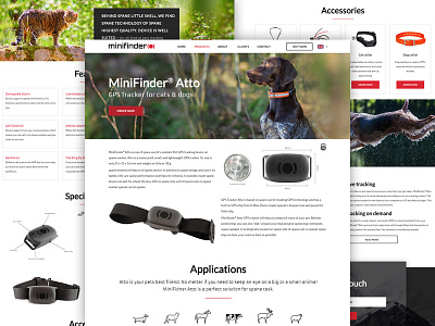 Product page design for Swedish company animation design gps landing tracker ui ux web webdesign