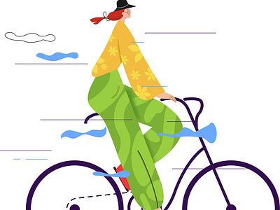 Cycling Women design graphic design illustration