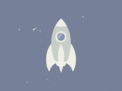Space rocket illustration design illustration