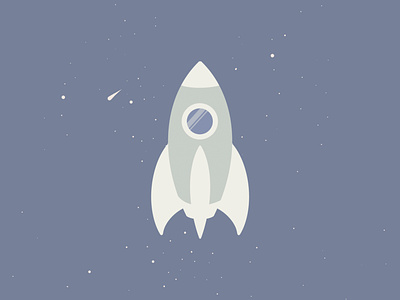 Space rocket illustration