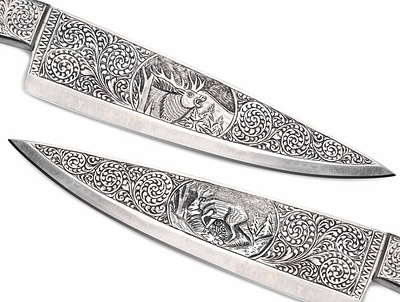 Hand Engraved Knife chef knife crafting damascus knife engraved engraved knife engraved knives engraving hand engraved hand engraved knife handcraft handmade kitchen knife knife knives
