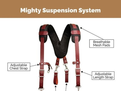 Mighty Suspension System / Tool Belt Suspenders leather suspenders suspenders tool belt suspenders