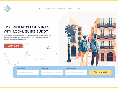 Landing page for GUIDE SELECTION SERVICE