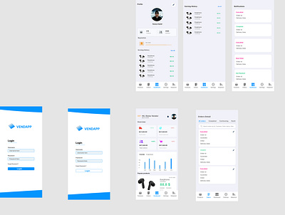vendor mobile app branding e commerce ui ux vendor side