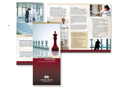 Strelcheck & Associates Brochure branding copywriting graphic design