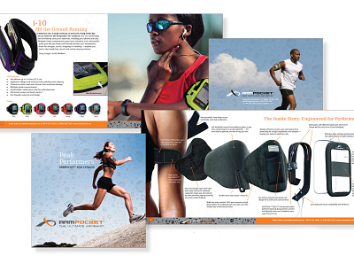 Armpocket Product Catalog copywriting graphic design