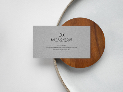 Last Flight Out Photography - Business Card Design