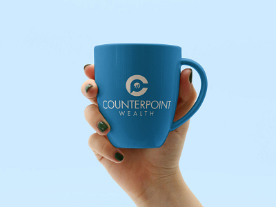 Counterpoint Wealth - Coffee Mug 3d branding business card consultancy firm consultant corporate cup design design graphic design icon illustration logo merch merch design merchandize minimal mug design typography vector