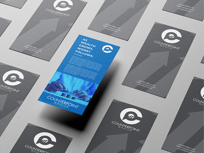 Counterpoint Wealth - Flyer Design branding brochure business card consultancy firm consultant corporate design firm flyer flyer design graphic design illustration logo minimal pamphlet typography ui ux vector