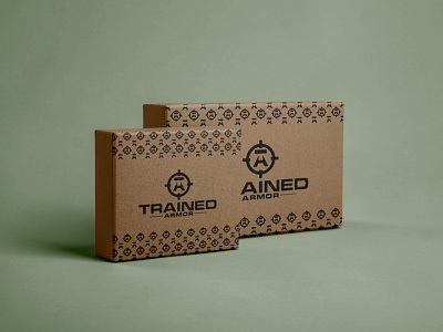 Trained Armor - Box Design armory army box box design box packaging branding business card design graphic design illustration labels logo packaging rustic training typography ui ux vector weapons
