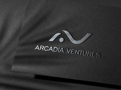 Arcadia Ventures - Logo Mockup billing branding business card corporate logo design graphic design illustration industry information technology it logo logo design minimal minimal logo typography ui ux vector venture