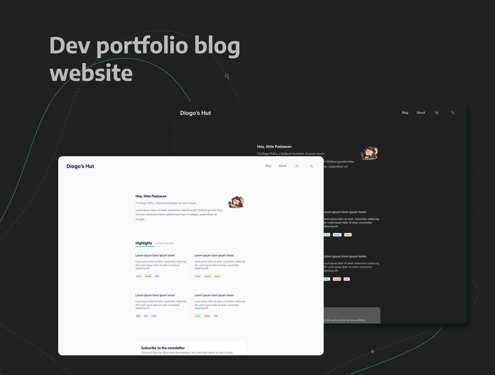 Dev Portfolio Blog Website By Uxpack Studio On Dribbble Dev Portfolio Blog Website By Uxpack Studio On Dribbble