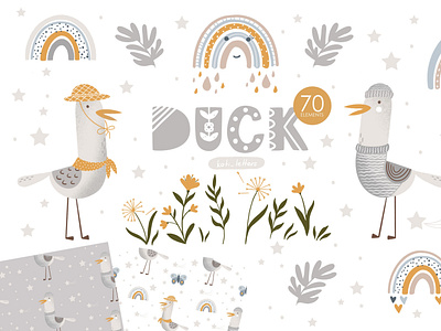 Duck branding graphic design illu illustration