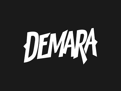 Demara Band Logo hand drawn illustrator punk punk rock typography typography logo