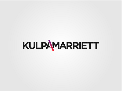 Kulpa/Marriett Slash logo gradient logo slash
