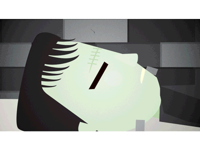 Frankenstein frankenstein animation animated cleo video aftereffects illustrator flat design illustration monster gif
