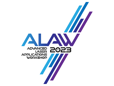 ALAW 2023 Logo Concept branding conference conference logo flat design gradient laser lasers logo