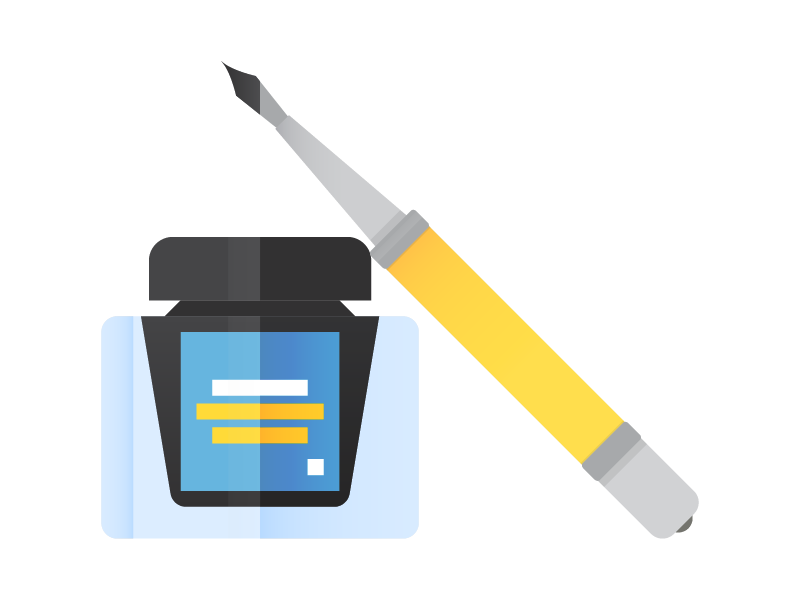 Ink and Pen by Billy Kulpa on Dribbble