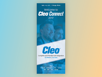 Cleo Connect 2017 Banner angles banner cleo