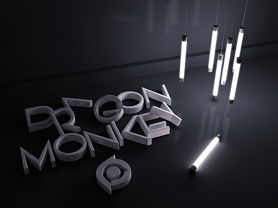 Lightning Scene 3d ax cinema 4d dragonmonkey gi global illumination lightning logo logo design maxon modeling render