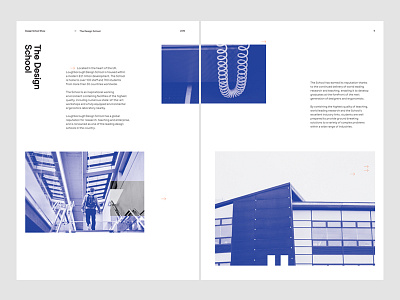Loughborough University Page Spread design school graduate book graphic design
