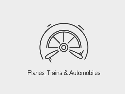 Planes, Trains & Automobiles automobiles graphic design icon design line logo design planes trains