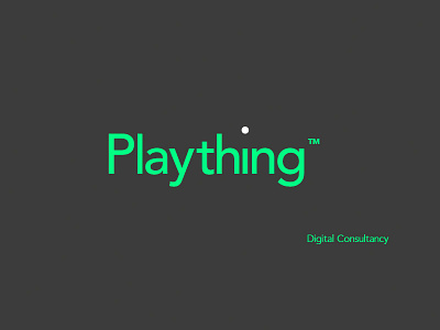 Plaything Logo Concept - Digital Consultancy branding icon design logo design neon